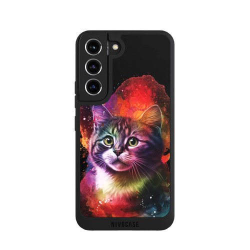Samsung Galaxy S22 NIVOpure Happy Kitty Schwarz
