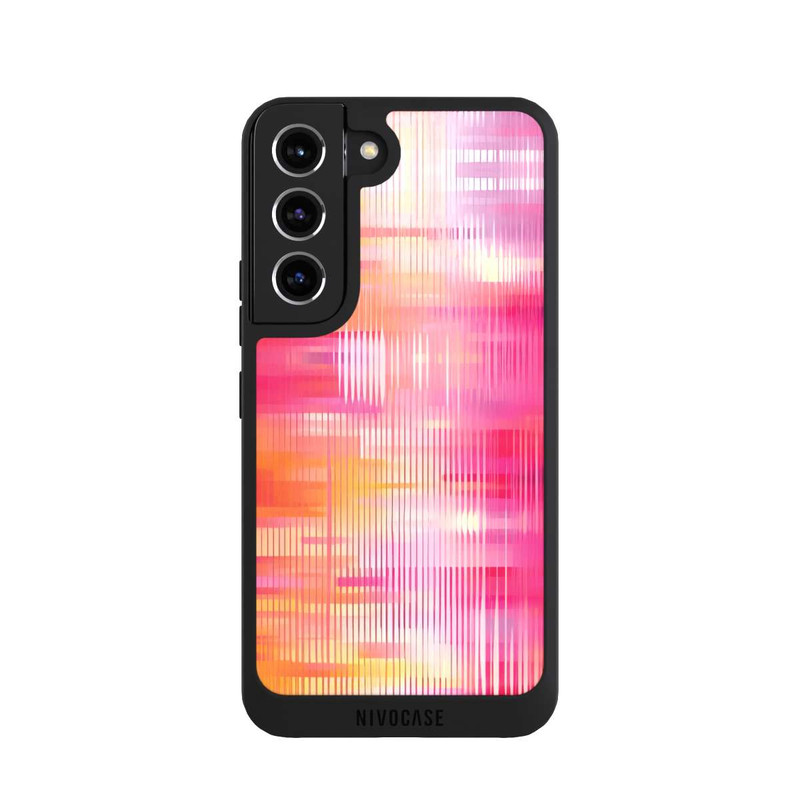 Galaxy S22 NIVOpure Glitch Rose Orange