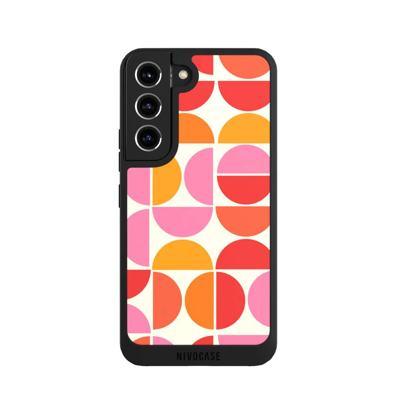Galaxy S22 NIVOpure Motif Tendance Rétro Orange