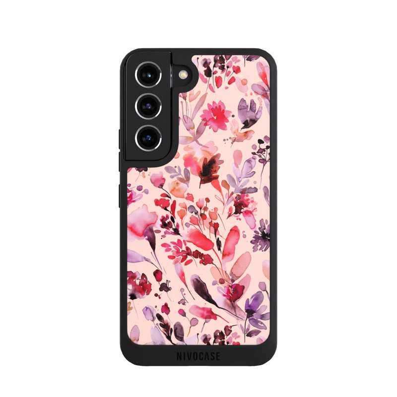 Galaxy S22 NIVOpure Fleurs artistiques Viva Magenta