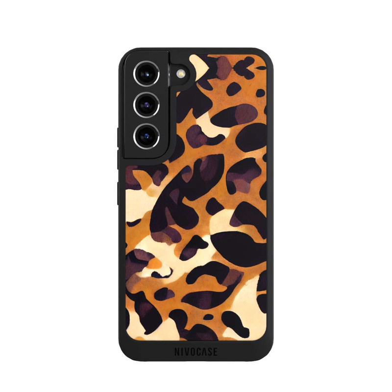 Galaxy S22 NIVOpure Leo Pattern hellbraun