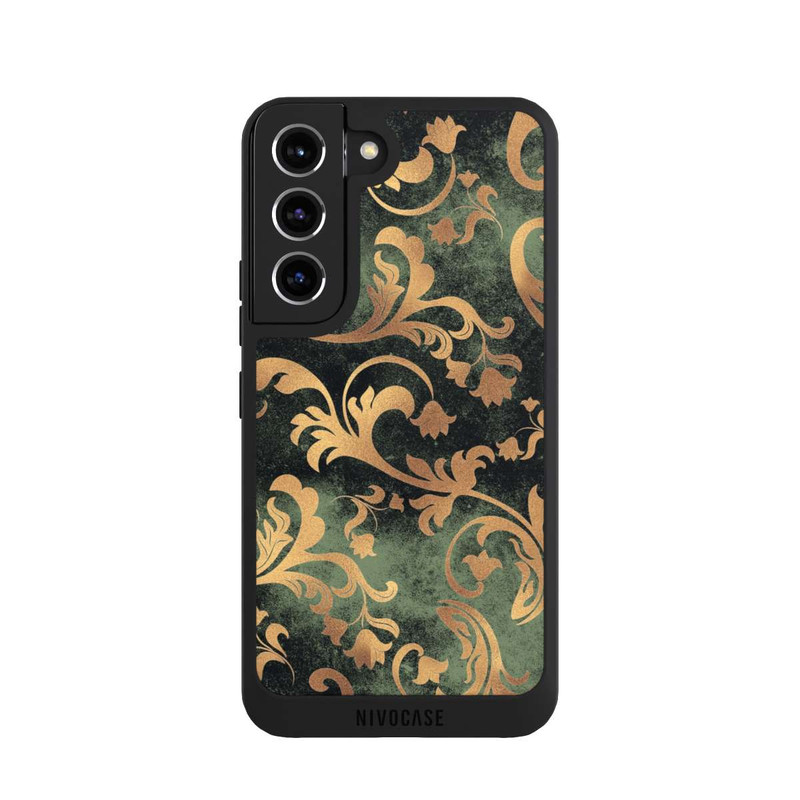 Galaxy S22 NIVOpure Papier Peint Damassé Vert Foncé