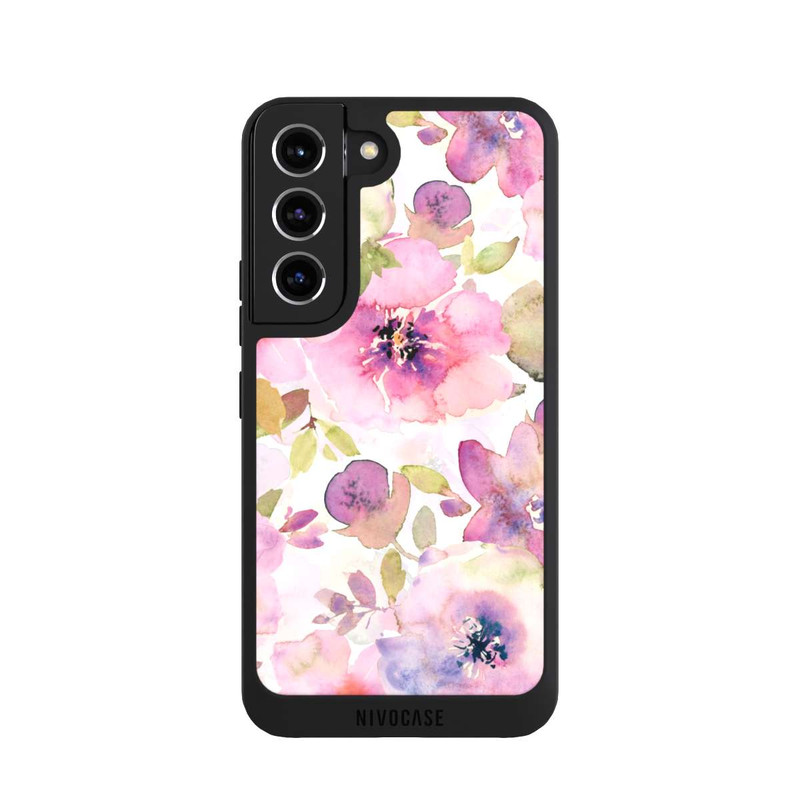 Galaxy S22 NIVOpure Tapete mit rosa Blumen