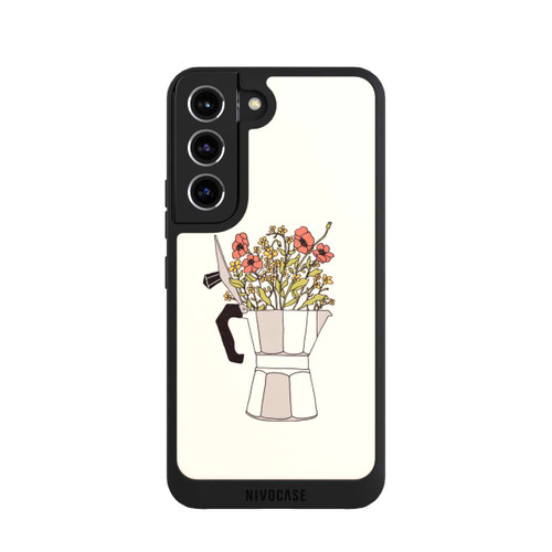Samsung Galaxy S22 NIVOpure Moka Blumen