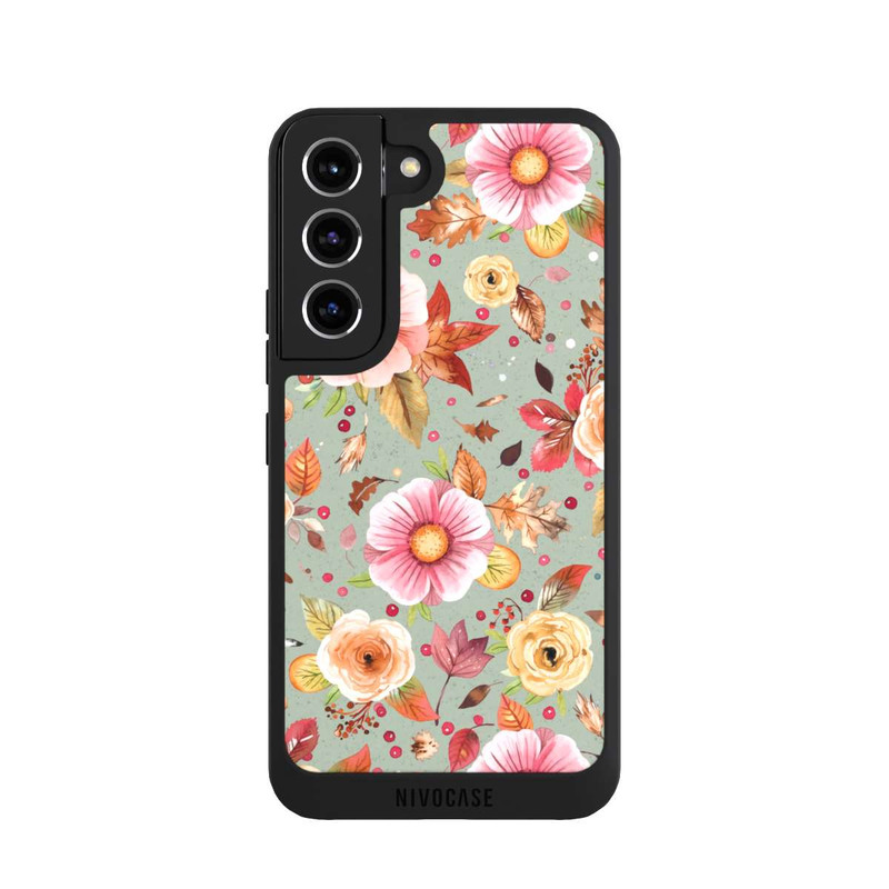 Galaxy S22 NIVOpure Autumn Flowers Soft Green