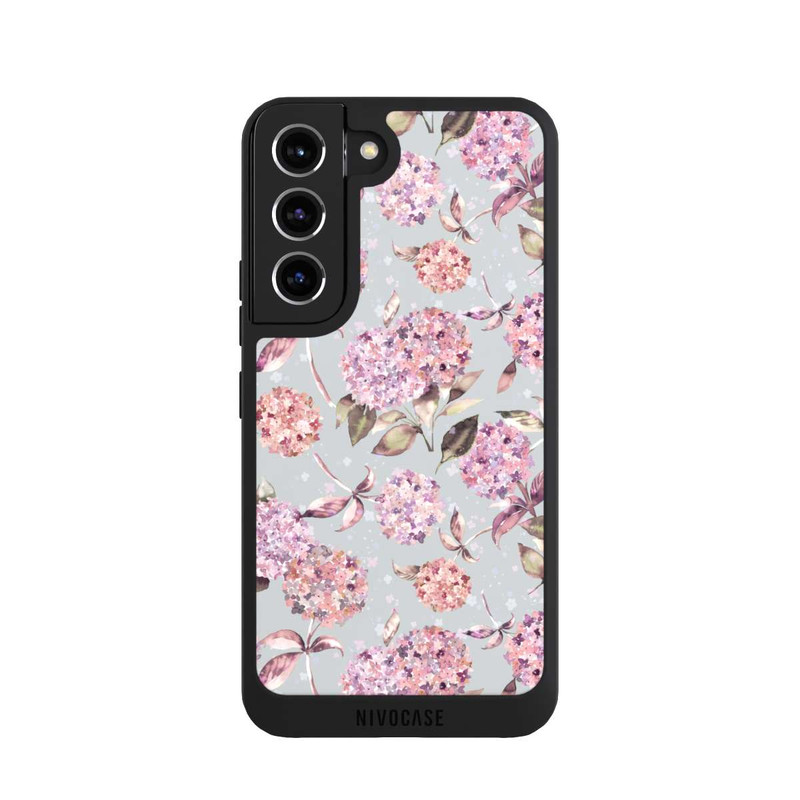 Galaxy S22 NIVOpure Pastel Magic Hydrangea Floral Watercolor Pink