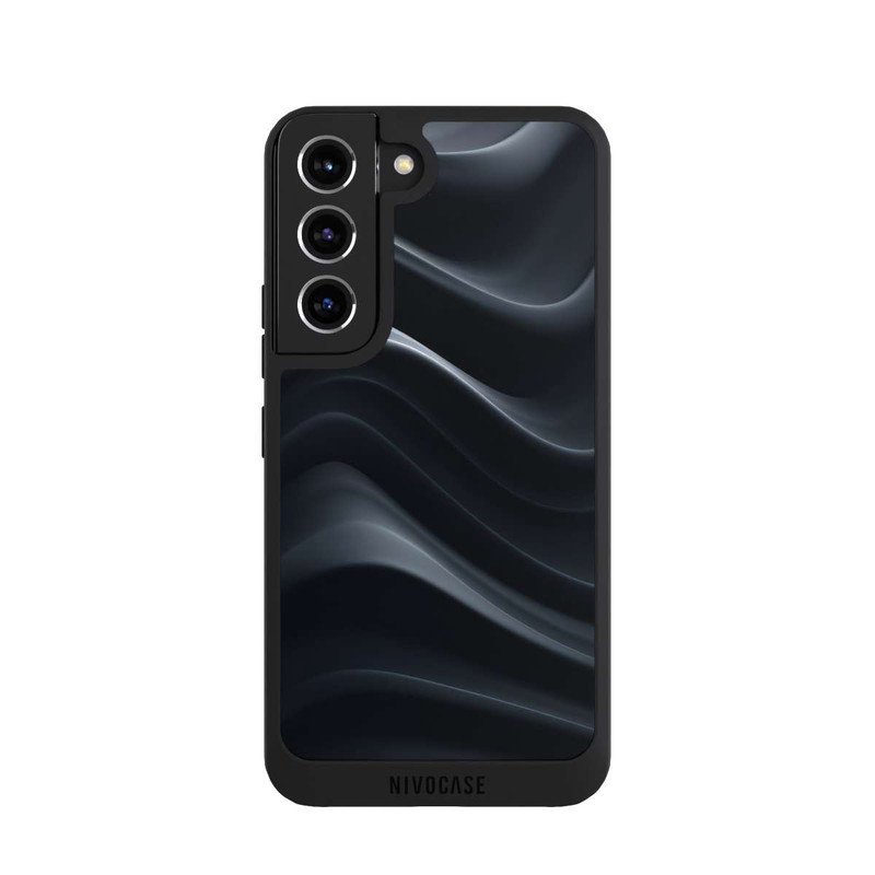 Galaxy S22 NIVOpure Black Waves Texture