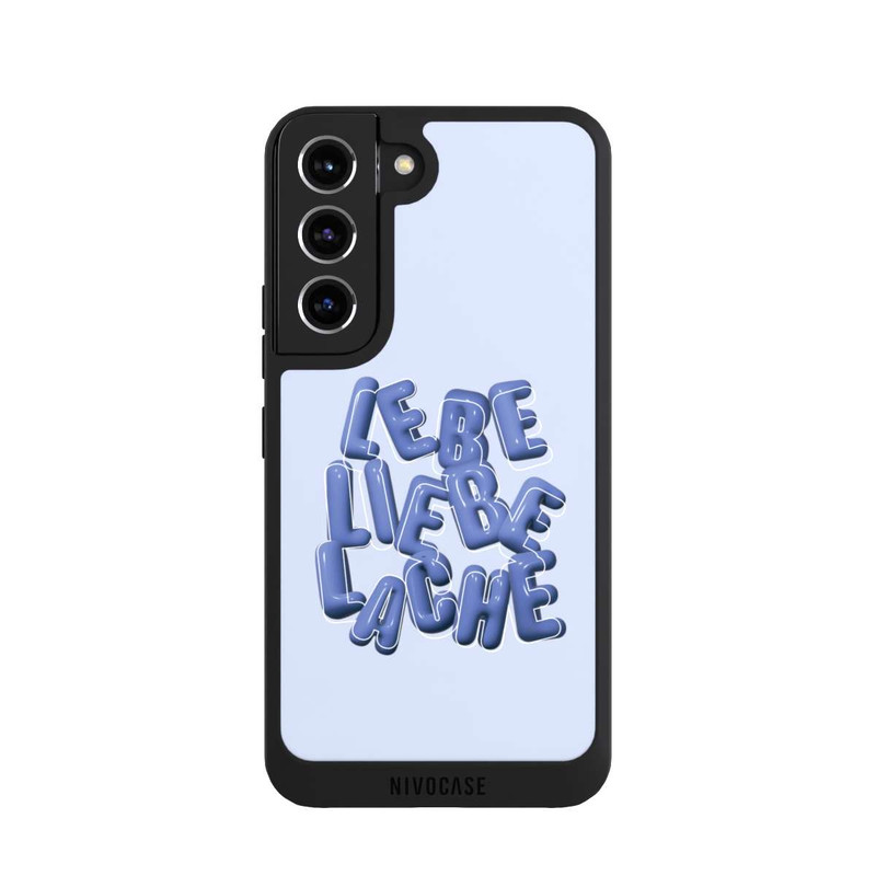 Galaxy S22 NIVOpure Lebe Liebe Lache Blue