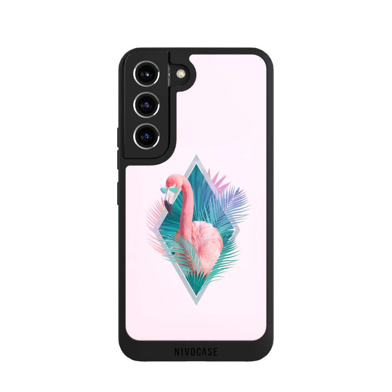 Galaxy S22 NIVOpure Tropische Pflanzen Flamingo