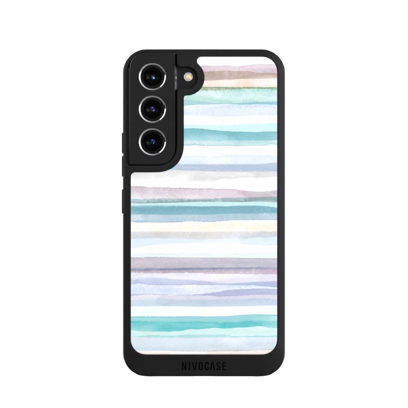Galaxy S22 NIVOpure Pastel Stripes Blue