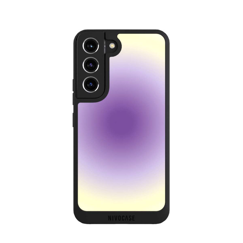 Galaxy S22 NIVOpure Aura Violet Jaune Cercle