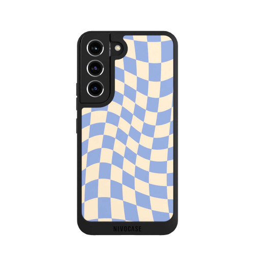Samsung Galaxy S22 NIVOpure Schachbrett Blau