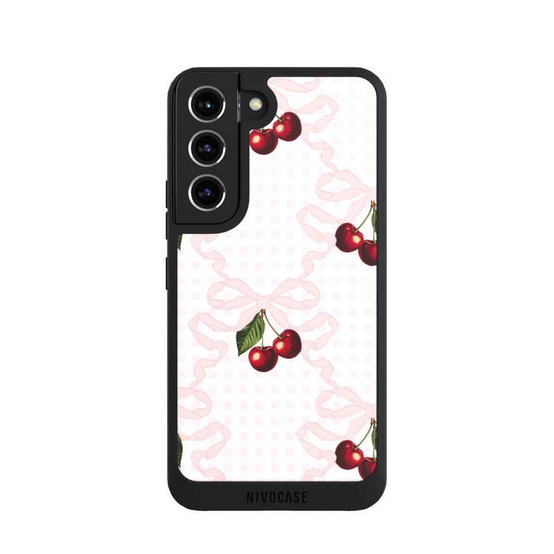 Galaxy S22 NIVOpure Motif cerise rose