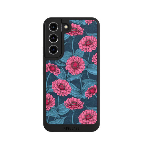 Samsung Galaxy S22 NIVOpure Flower Pattern Pink And Blue Illustration