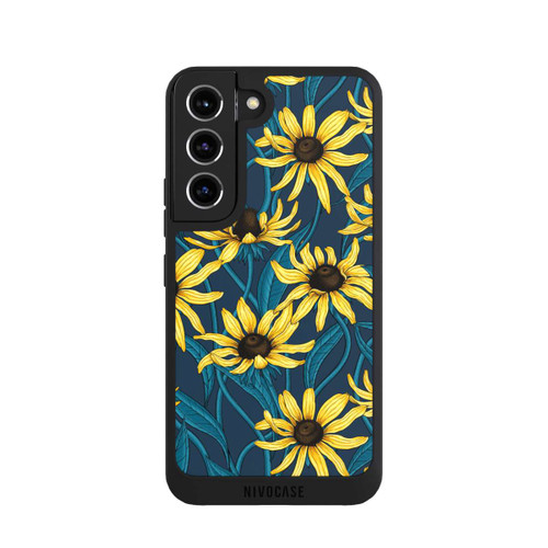 Samsung Galaxy S22 NIVOpure Sunflowers Pattern Dark Illustration