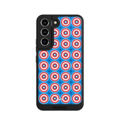 Samsung Galaxy S22 NIVOpure Captain American Shield Pattern