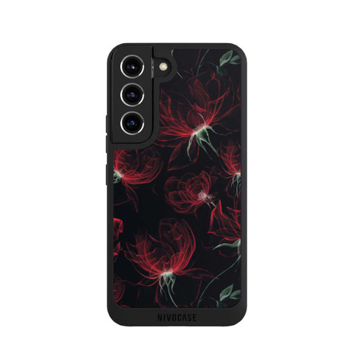 Samsung Galaxy S22 NIVOpure Tapete mit roten Blumen