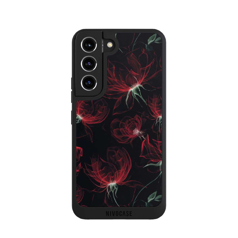 Galaxy S22 NIVOpure Tapete mit roten Blumen