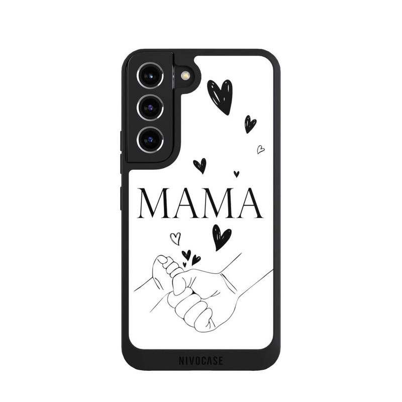 Galaxy S22 NIVOpure Mothers Day Line Art Hands Black and White