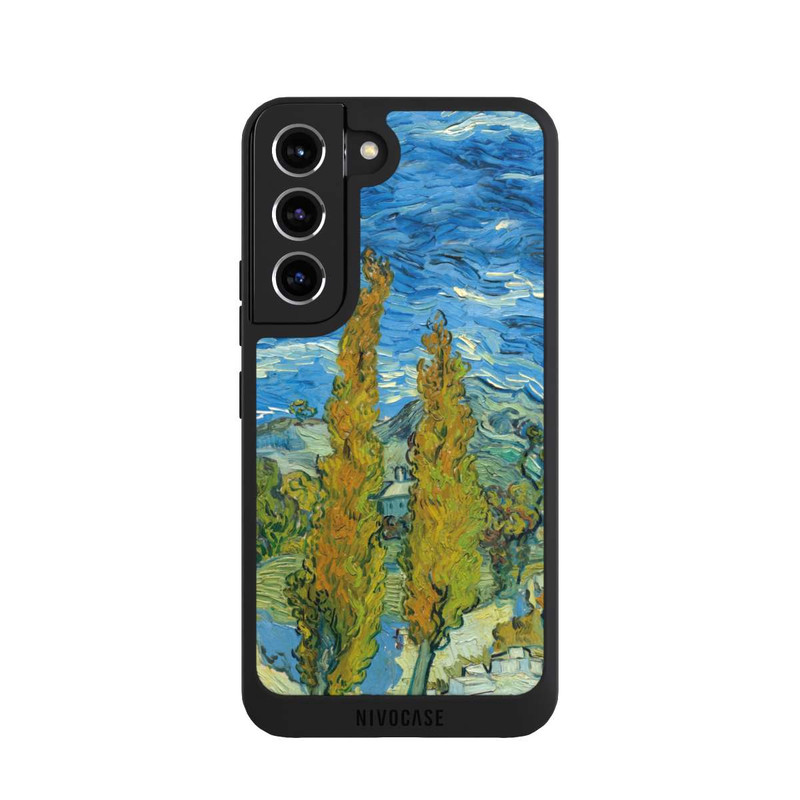 Galaxy S22 NIVOpure Two Poplars in the Alpilles near Saint-Rémy by Van Gogh
