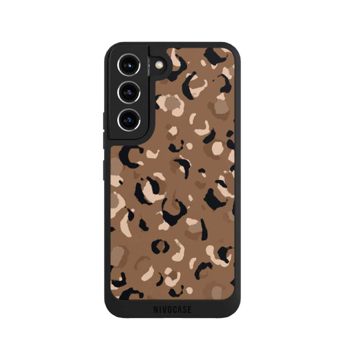 Samsung Galaxy S22 NIVOpure Leo Muster Braun