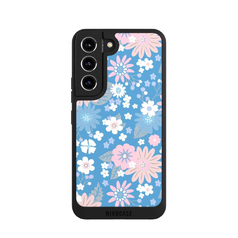 Galaxy S22 NIVOpure Wildblumen Muster Blau