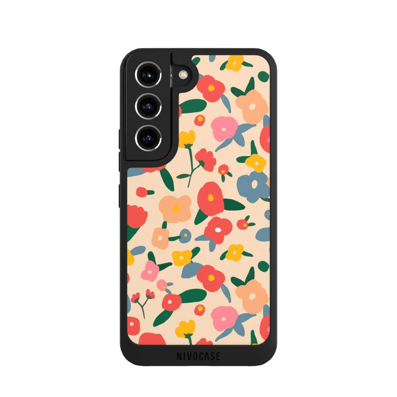 Galaxy S22 NIVOpure Retro Bold Scandi Flowers