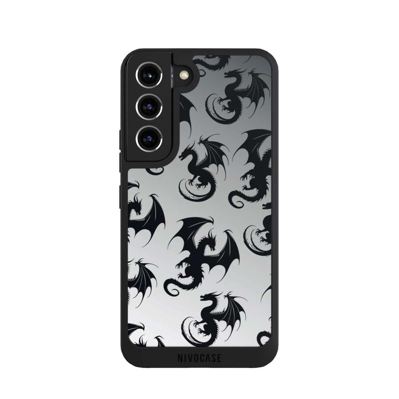 Galaxy S22 NIVOpure Dragon Pattern Grey