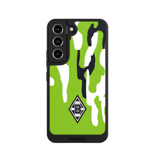 Samsung Galaxy S22 NIVOpure Borussia Raute Grün Weiß Schwarz