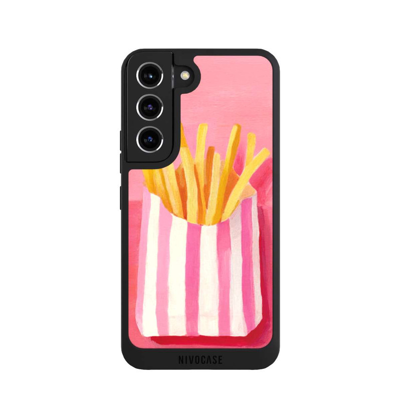 Galaxy S22 NIVOpure Retro Fries Pink Watercolor