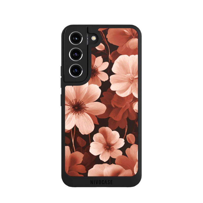 Galaxy S22 NIVOpure Rote Negativblumen mit KI