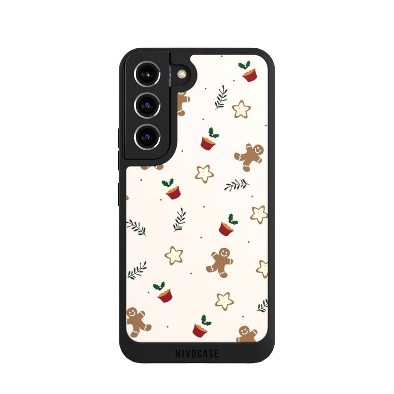 Galaxy S22 NIVOpure Gingerbread and Stars Pattern