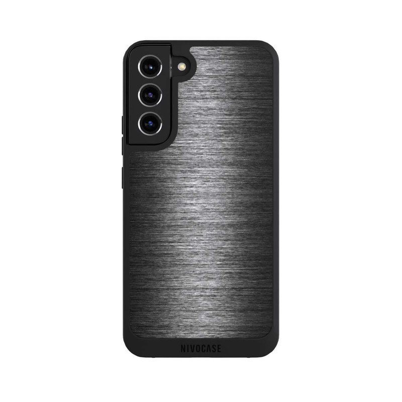 Galaxy S22 + NIVOpure Metal Look - Anthrazit