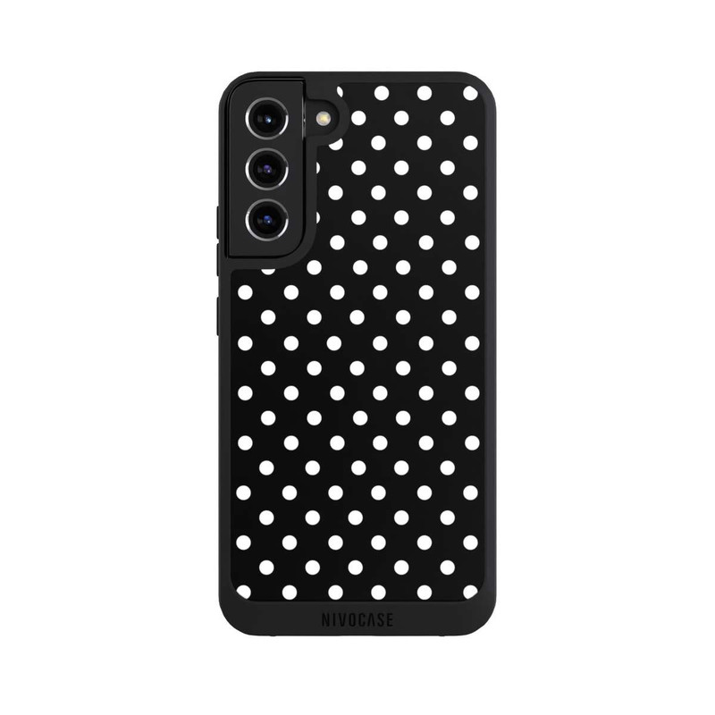 Galaxy S22 + NIVOpure Confettis blancs sur fond noir