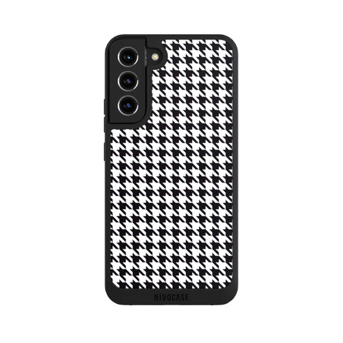 Samsung Galaxy S22+ NIVOpure Hahnentritt Schwarz Weiß