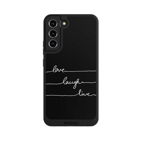 Samsung Galaxy S22+ NIVOpure Love Laugh Live white/black