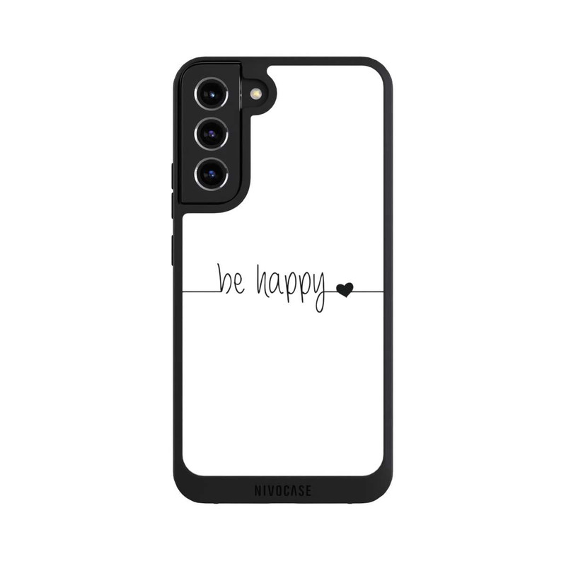 Galaxy S22 + NIVOpure Be Happy White Background