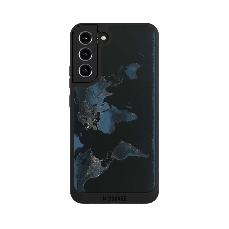 Galaxy S22 + NIVOpure Carte du Monde Nuit