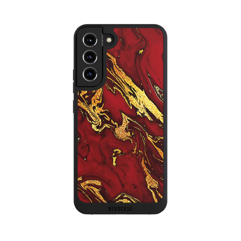 Galaxy S22 + NIVOpure Marbre Rouge Doré