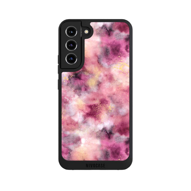 Galaxy S22 + NIVOpure Smoky Marble Watercolor Pink