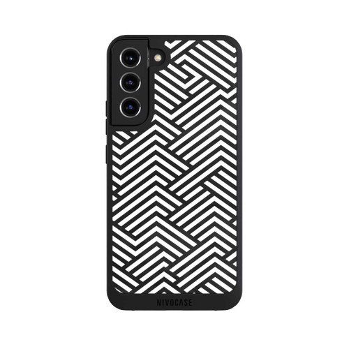 Samsung Galaxy S22+ NIVOpure Schwarz und Weiß ZigZag