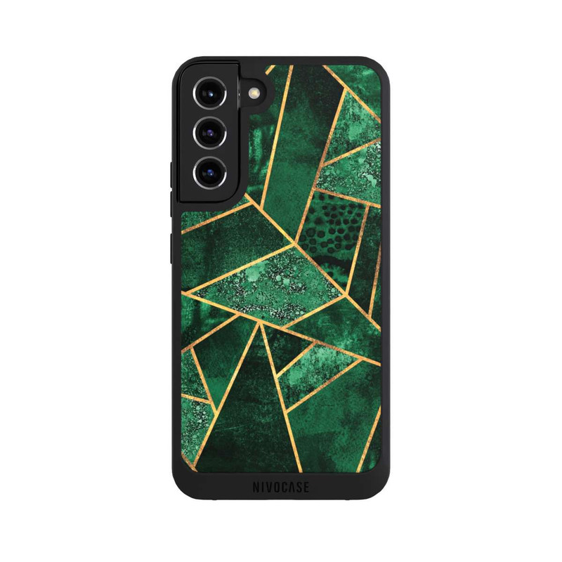Galaxy S22 + NIVOpure Deep Emerald Gold Print