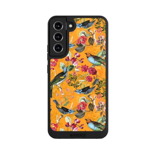 Samsung Galaxy S22+ NIVOpure Tapete mit Vögeln und Blumen