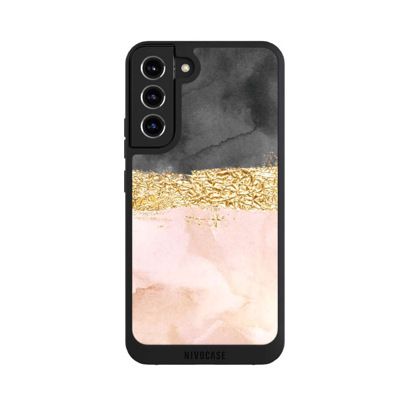 Galaxy S22 + NIVOpure Goldener Linien Look