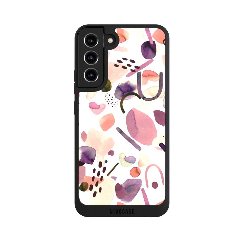 Galaxy S22 + NIVOpure Watercolor Abstract Pieces Mauve