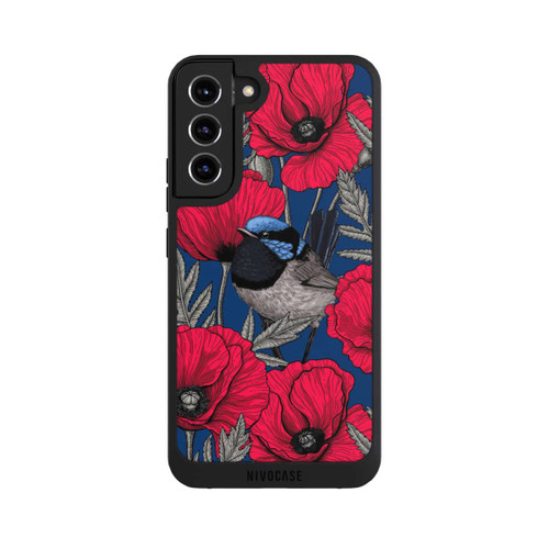 Samsung Galaxy S22+ NIVOpure Fairy-wrens and poppies 2