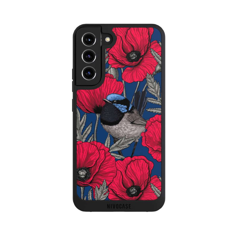 Galaxy S22 + NIVOpure Fairy-wrens and poppies 2