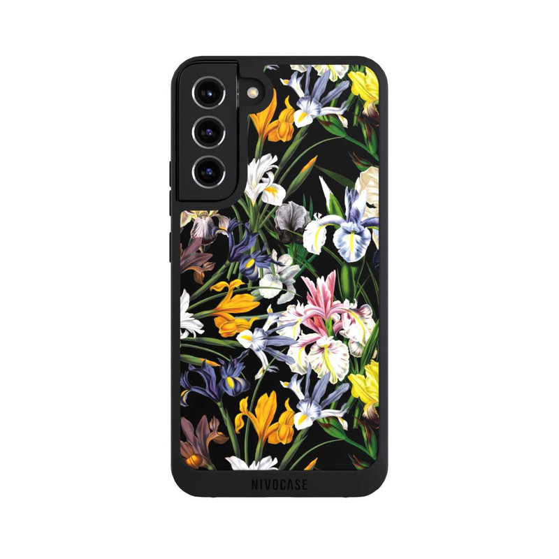 Galaxy S22 + NIVOpure Dunkle Wildblumentapete