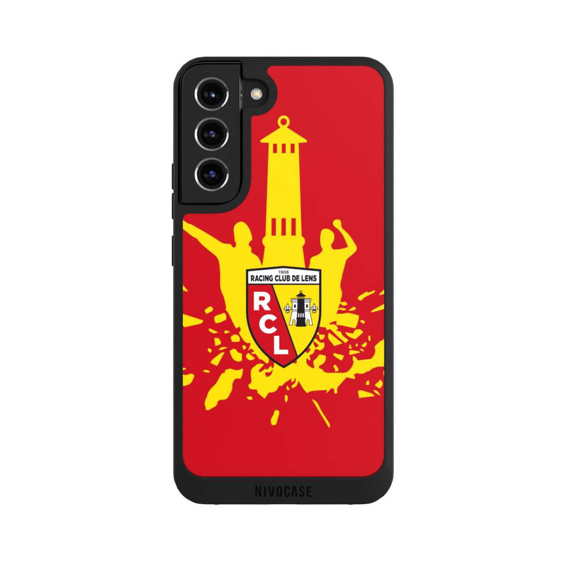 Galaxy S22 + NIVOpure RC Lens Turm Gelb auf Rot