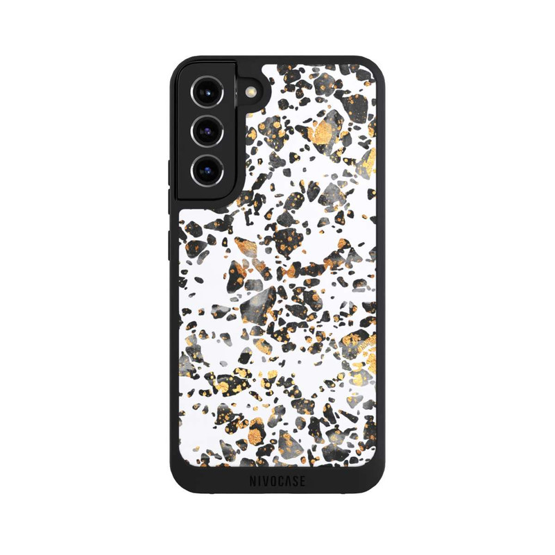 Galaxy S22 + NIVOpure Gold Speckled Terrazzo